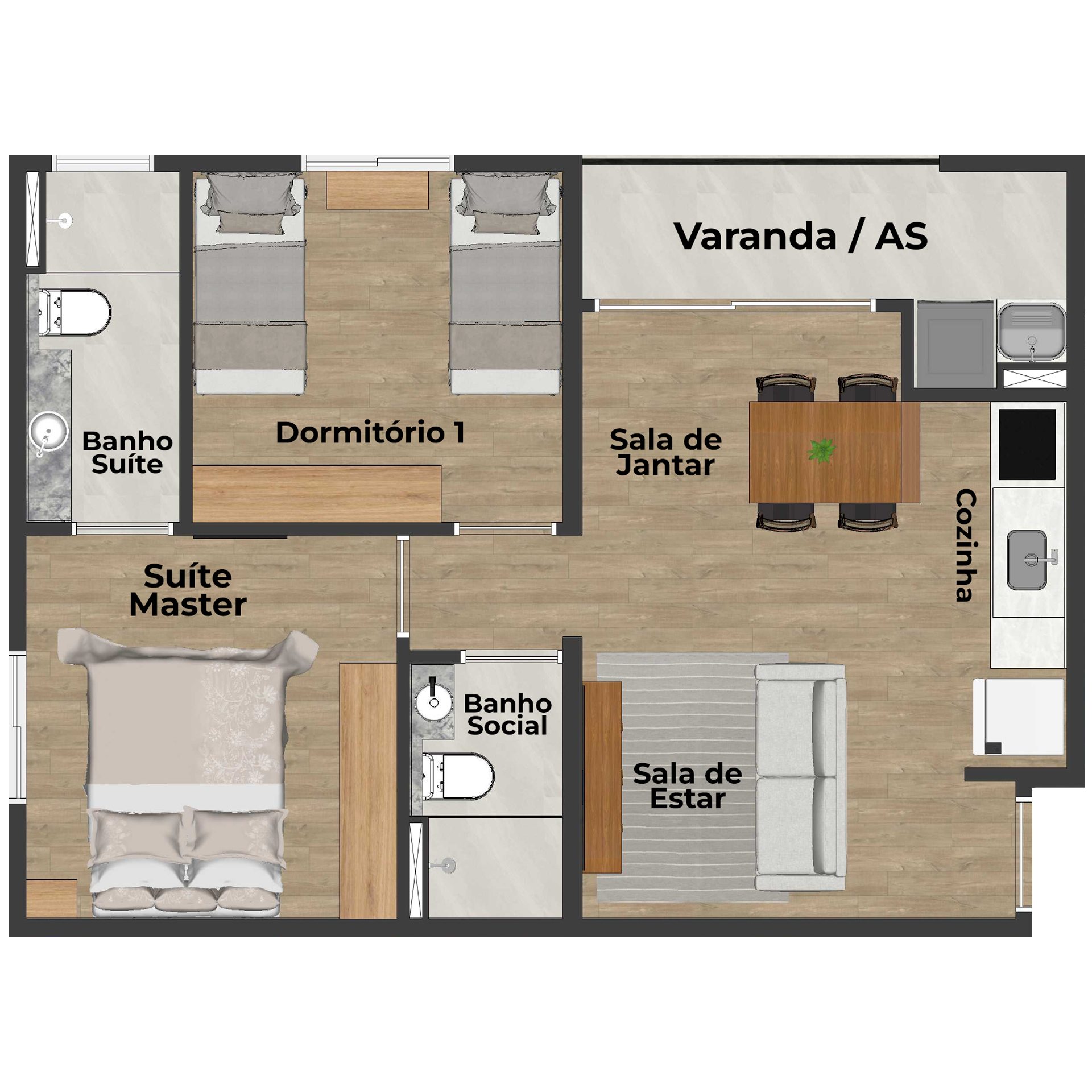 Planta do apartamento